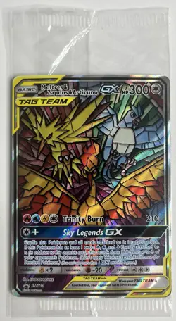 Moltres Zapdos Articuno GX Hidden Fates Pokemon Black Star Promo SM210 - SEALED - Image 1