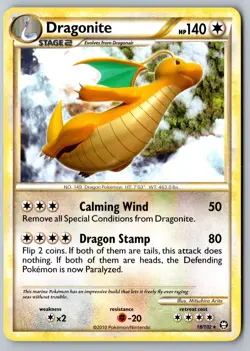 Pokemon: Dragonite Rare Triumphant 18/102 LP+/NM - Image 1