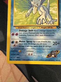 Pokemon Sabrina's Golduck Gym Challenge Regular Rare 30/132 English TCG DMG - Image 5