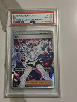 2024 POKEMON TEF EN-TEMPORAL FORCES SPECIAL ILLUSTRATION RARE #210 ERI PSA 10 - Image 2