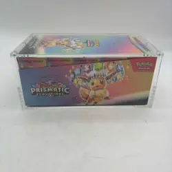 Pokemon TCG S&V Prismatic Evolutions Booster Bundle Display Case w/Acrylic Case - Image 2