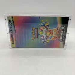 Pokemon TCG S&V Prismatic Evolutions Booster Bundle Display Case w/Acrylic Case - Image 5