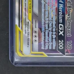 2019 POKEMON SUN & MOON UNBROKEN BONDS #199/214 MARSHADOW MACHAMP TAG TEAM - Image 4
