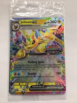 Pokemon TCG Jolteon EX 030/131 Double Rare Holo Prismatic Evolutions Sealed - Image 1