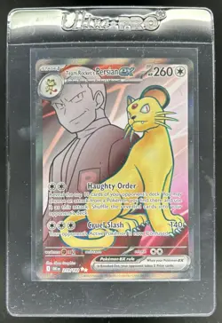 2025 Pokemon Destined Rivals Team Rocket's Persian ex #219/182 - Image 1