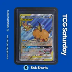 2019 POKEMON SUN & MOON UNIFIED MINDS #221/236 RAICHU & ALOLAN RAICHU TAG TEAM - Image 1