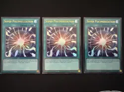🔥Yugioh Super Polymerization x3 Ultra Rare Playset CH01-EN033 NM 1st🔥 - Image 1