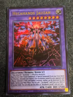 Yugioh Hecahands Jauzah PHRE-EN006 Ultra Rare 1st Edition NM - Image 1