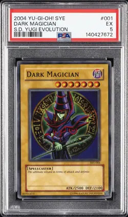 2004 SYE YU-GI-OH! STARTER DECK YUGI EVOLUTION #001 DARK MAGICIAN PSA 5 - Image 1