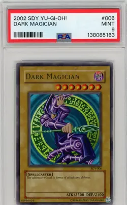YuGiOh 2002 Dark Magician SDY-006 PSA 9 Ultra Rare - Image 1