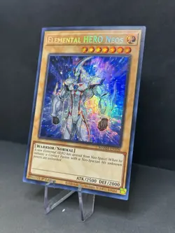 Yu-Gi-Oh! TCG Elemental HERO Neos MAMA-EN106 Secret Pharaoh's Rare NM - Image 2