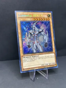 Yu-Gi-Oh! TCG Elemental HERO Neos MAMA-EN106 Secret Pharaoh's Rare NM - Image 3