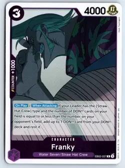 Franky EB02-037 One Piece Extra Booster: Anime 25th Collection Foil Rare NM - Image 1