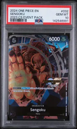 2024 ONE PIECE CHAMPIONSHIP 2023 EVENT PACK #032 SENGOKU PSA 10 - Image 1