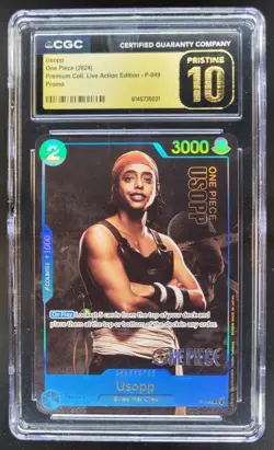 2024 ONE PIECE USOPP LIVE ACTION PROMO P-049 CGC 10 PRISTINE H PT - Image 1
