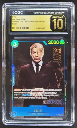 2024 ONE PIECE SANJI LIVE ACTION PROMO P-050 CGC 10 PRISTINE H PT - Image 1