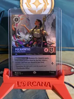 Disney Lorcana Pocahontas - Steadfast Traveler 220/204 epic Foil Wild Uknown - Image 1