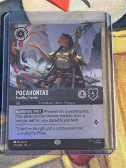 Disney Lorcana Pocahontas - Steadfast Traveler 220/204 epic Foil Wild Uknown - Image 4