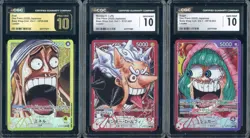 CGC 10 PRISTINE Complete Set ONE PIECE BASE SHOP Limited Card Collection vol.1 - Image 1
