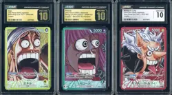 CGC 10 PRISTINE Complete Set ONE PIECE BASE SHOP Limited Card Collection vol.1 - Image 1