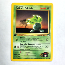 Erika's Oddish 78/132 Pokemon TCG Gym Heroes NM Vintage 2000 Card - Image 2
