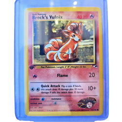 Brock's Vulpix 73/132 Pokemon TCG 1st Edition Gym Heroes NM Vintage 2000 Card - Image 1