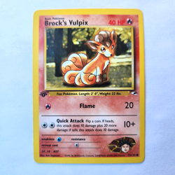 Brock's Vulpix 73/132 Pokemon TCG 1st Edition Gym Heroes NM Vintage 2000 Card - Image 2