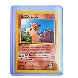 Blaine's Vulpix 65/132 Pokemon TCG 1st Edition Gym Heroes NM Vintage 2000 Card - Image 1