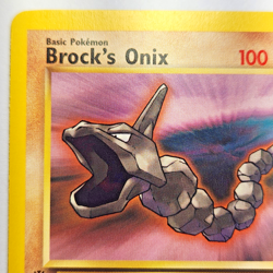 Brock’s Onix 69/132 Pokemon TCG 1st Edition Gym Heroes NM Vintage 2000 Card - Image 3