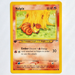 Vulpix 91/105 Pokemon TCG Neo Destiny 1st Edition NM Vintage 2000 Card - Image 2