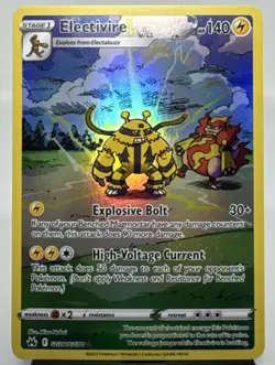 Pokemon Electivire GG08/GG70 SWSH Crown Zenith: Galarian Gallery Ultra Rare Card - Image 1