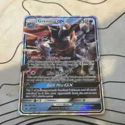Pokemon- Greninja GX SM Promo Full Art Holo Stage 2 230HP Card SM197 English - Image 1