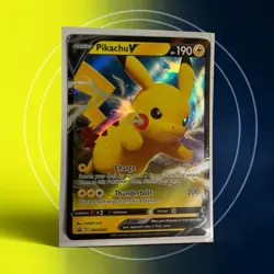 Pokemon TCG Pikachu EX XY84 Promo Holo XY Set 130 HP Basic EX English Card - Image 1