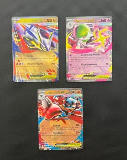 Lot of Pokemon TCG - (3) Double Rare Mega EX Holo Cards (Lucario) - Image 1
