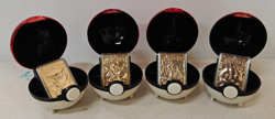 Pokemon 23K Gold Plated Trading Cards 1999 Burger King Promotion Set of 4 - Image 1