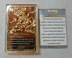 Pokemon 23K Gold Plated Trading Cards 1999 Burger King Promotion Set of 4 - Image 5