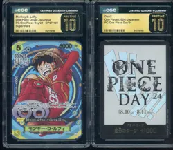 Luffy OP07-109 SR/Don Card Set Promo Premium ONE PIECE DAY '24 CGC 10 PRISTINE - Image 1