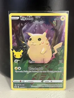 Pikachu 005/025 Celebrations 25th Anniversary Holo Pokemon Card - Image 1