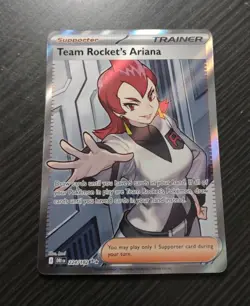 2025 Pokemon TCG DRI EN TEAM ROCKETS ARIANA Trainer Card #224/182 - Image 1