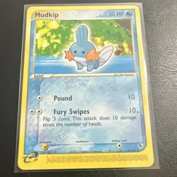 Pokemon Mudkip 60/109 Ruby and Sapphire Common Regular 2003 Basic 50 HP Card - Image 1