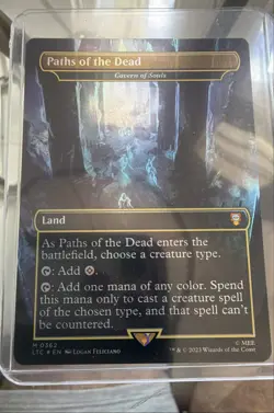 Mtg Paths of the Dead Foil Mtg Cavern of Souls Commander the Lord of the Rings - Image 2