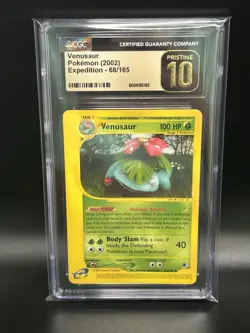 VENUSAUR Pokemon Card - Expedition Base Set - 68/165 - CGC 10 Pristine - Image 1