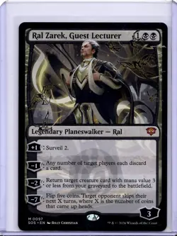 Ral Zarek, Guest Lecturer #97 Mythic Secrets of Strixhaven MTG NM - Image 1