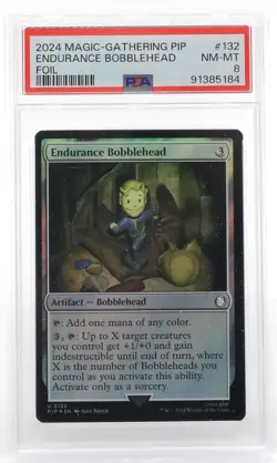 MTG Fallout Endurance Bobblehead Foil PIP #132 PSA 8 NM-M - Image 1