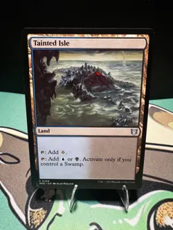 Tainted Isle 169 Uncommon Commander: Wilds of Eldraine Magic: The Gathering LP - Image 1