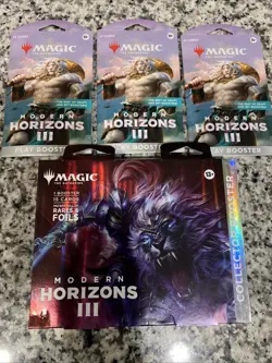 MTG ** Modern Horizons 3 Collector Booster, New, Plus 3 Packs!!! - Image 1