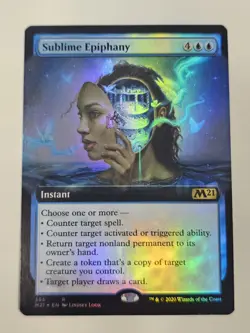 Mtg - Sublime Epiphany (Foil) (Extended Art) - Core Set 2021 - Rare - NM - Image 1