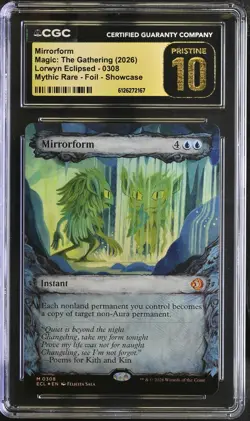 MIRRORFORM Lorwyn Eclipsed Showcase Foil Mythic CGC Pristine 10 MTG - Image 1