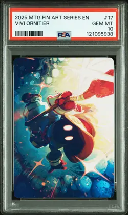 2025 MTG FINAL FANTASY ART SERIES #17 VIVI ORNITIER PSA 10 - Image 1