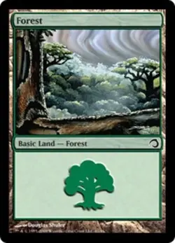 4 x Forest - Foil - Premium Deck Series: Slivers - Light Play - MTG - Image 1